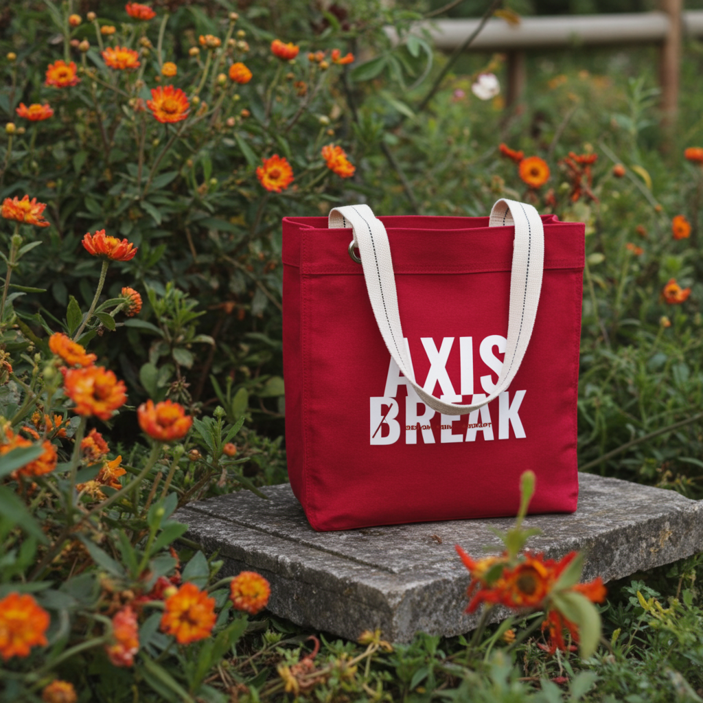 Axis break tote bag
