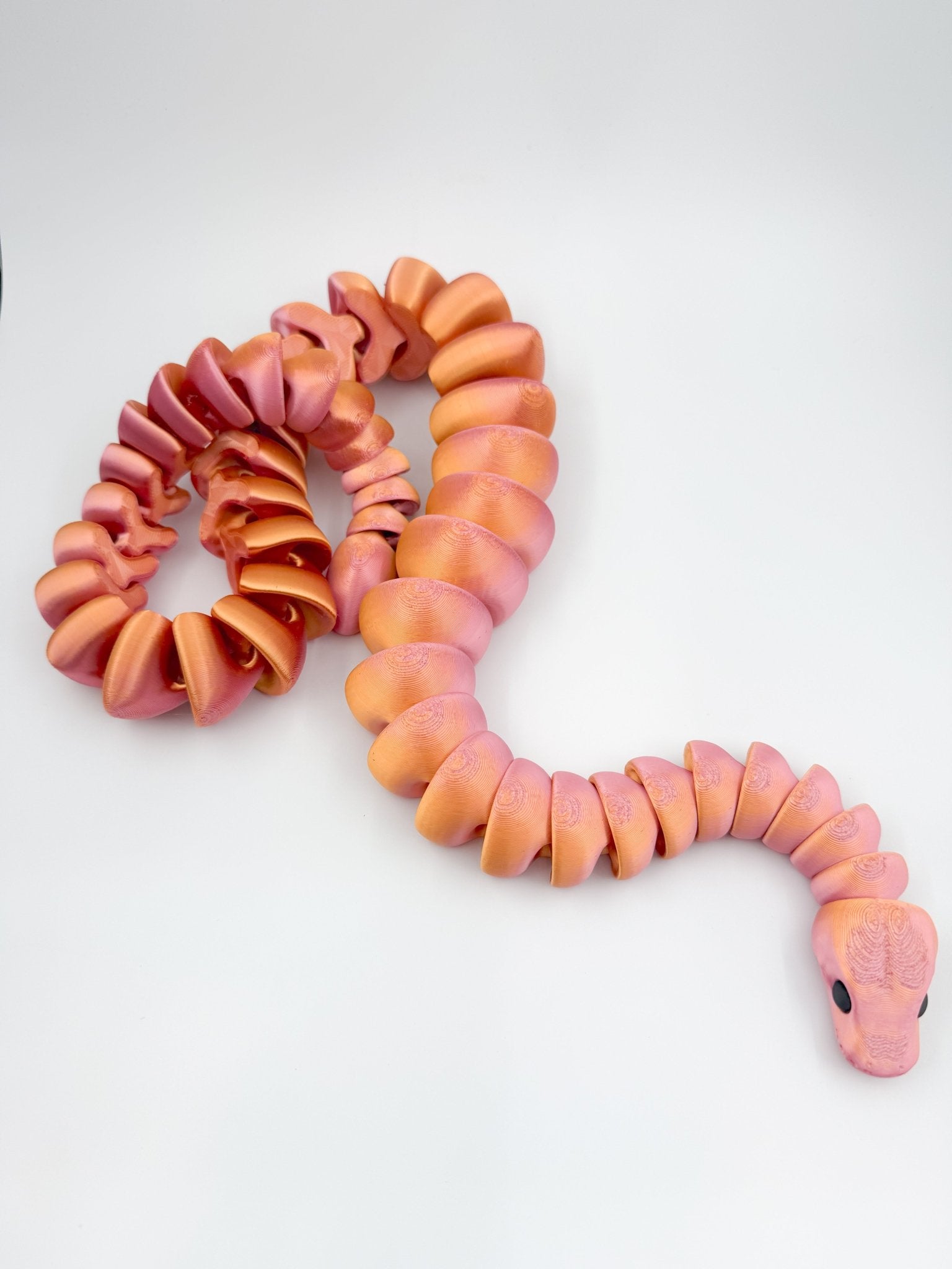 32" Articulated 3D Printed Snake – Fidget Toy, Flexible Sensory Gift