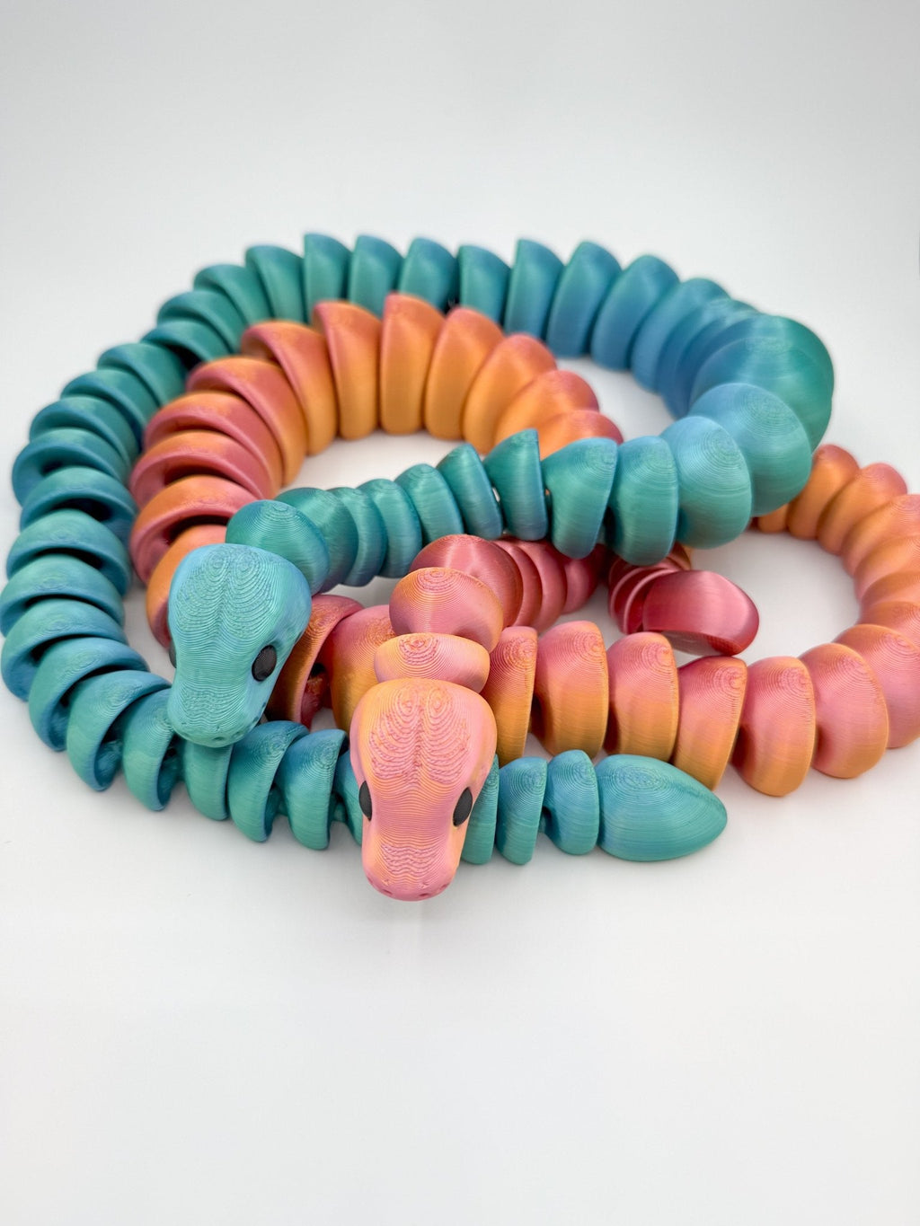 32" Articulated 3D Printed Snake – Fidget Toy, Flexible Sensory Gift