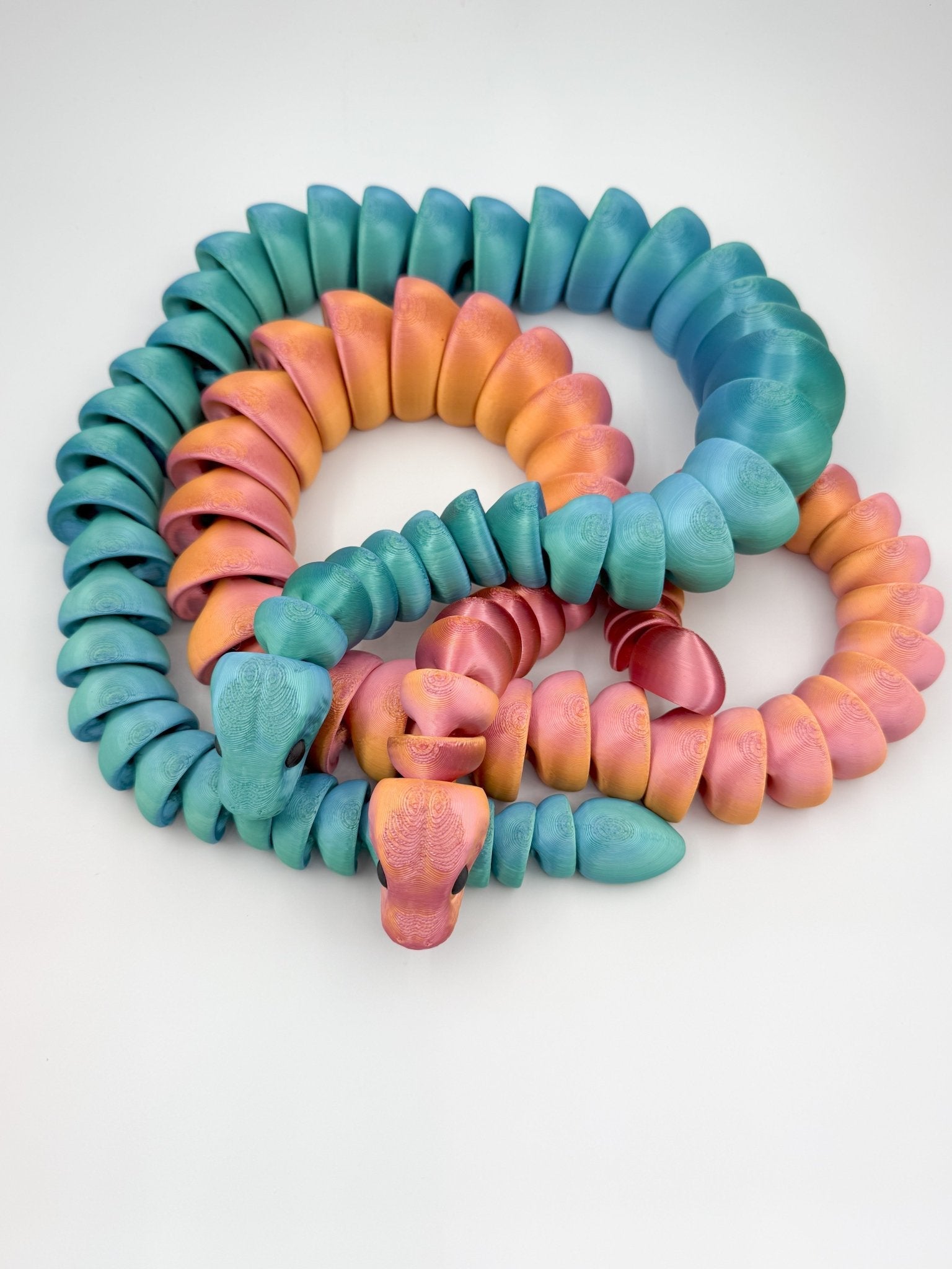 32" Articulated 3D Printed Snake – Fidget Toy, Flexible Sensory Gift