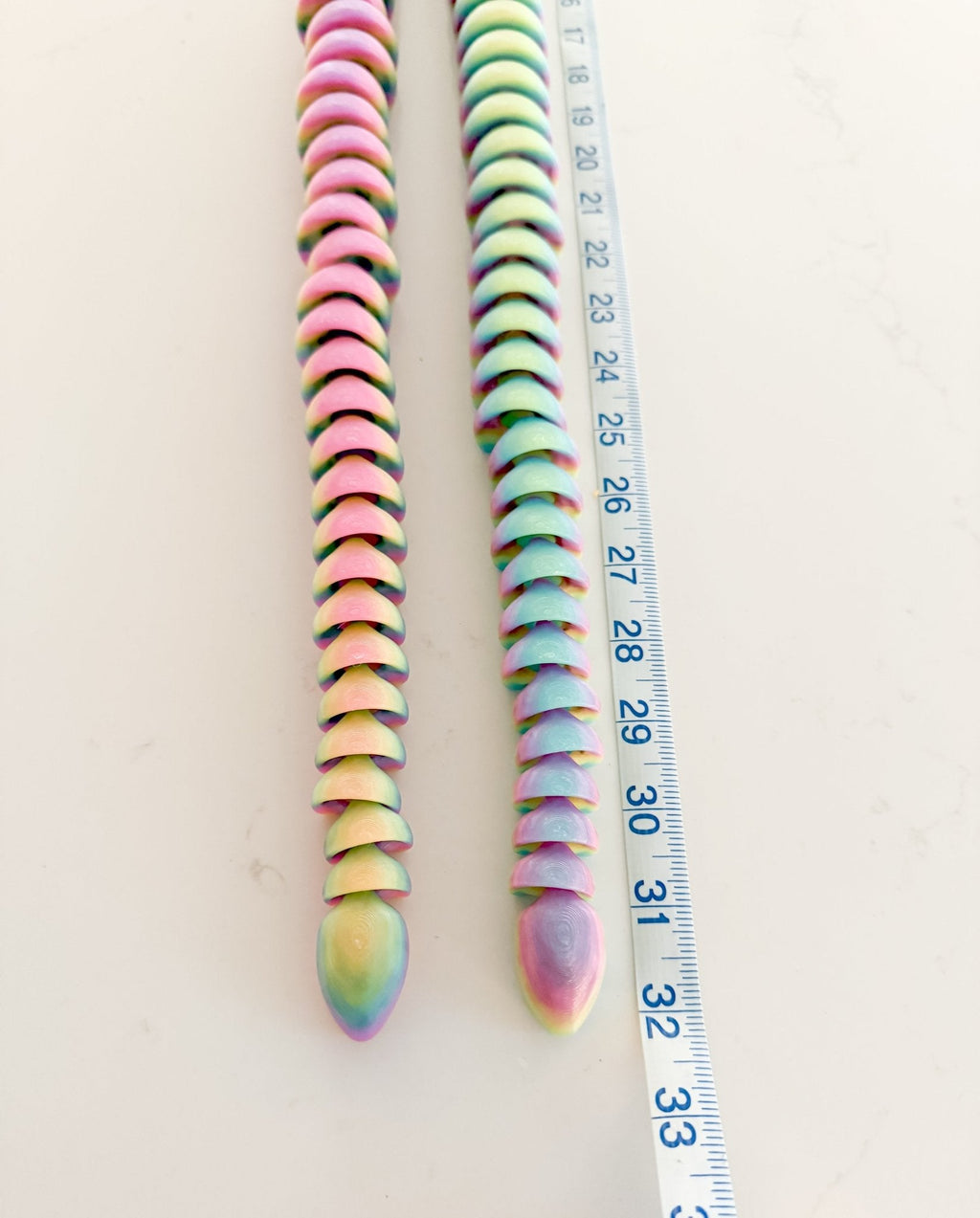 32" Articulated 3D Printed Snake – Fidget Toy, Flexible Sensory Gift