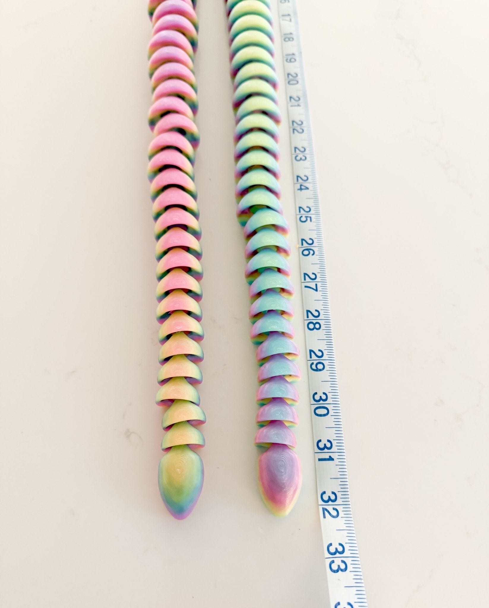 32" Articulated 3D Printed Snake – Fidget Toy, Flexible Sensory Gift
