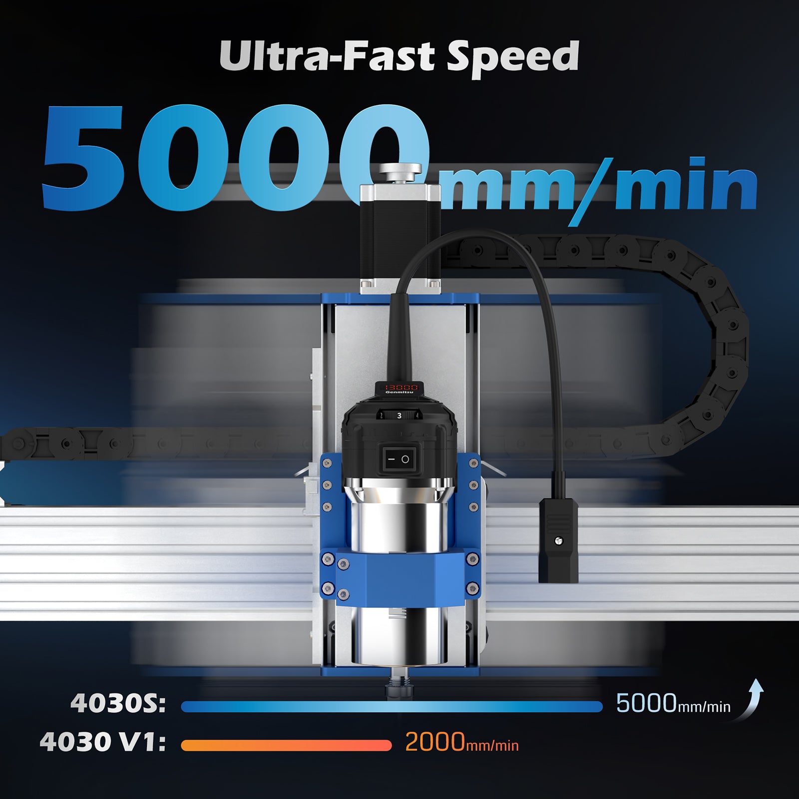 PROVerXL 4030S Desktop CNC Router Machine, 32 Bit MCU, 710W Spindle