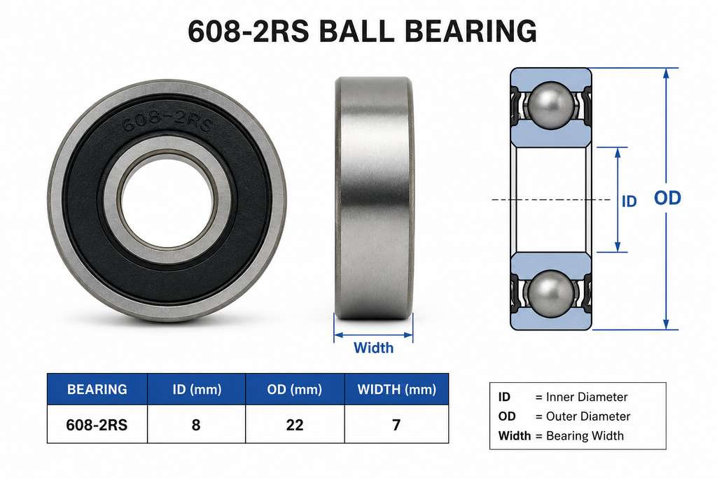 HoneyBadger Chrome Steel Bearings