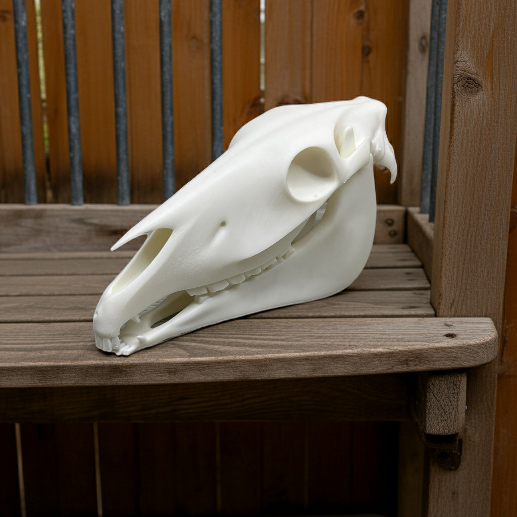 7 inch 3D Printed Horse Skull