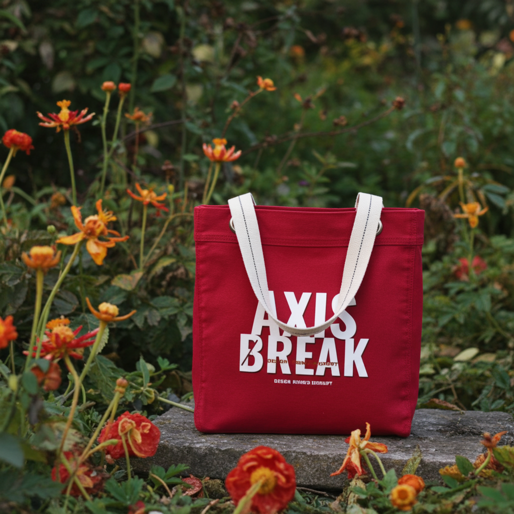 Axis break tote bag