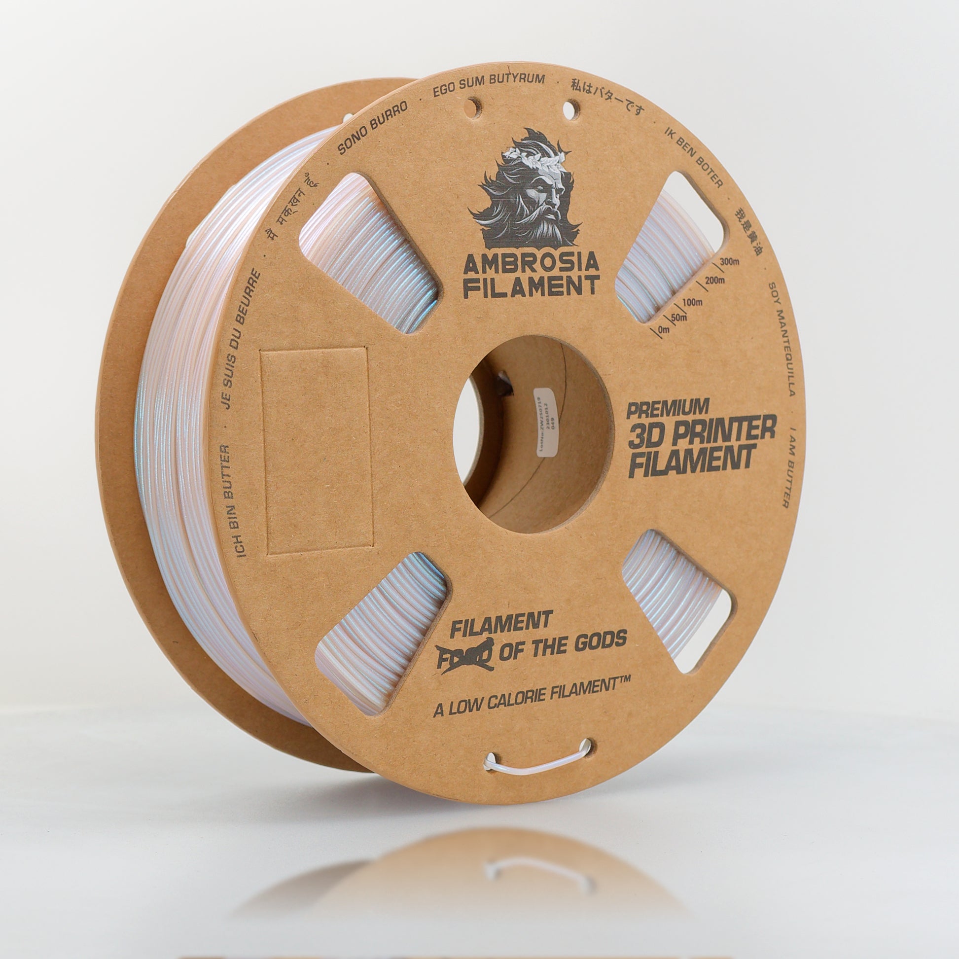 AMBROSIA Dolos Color Shifting PLA Filament of the Gods - 1KG Bambu AMS Friendly Cardboard Spools Premium 3D Printing Filament