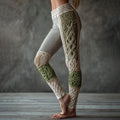 Retro 3D Digital Print Women's Casual Leggings