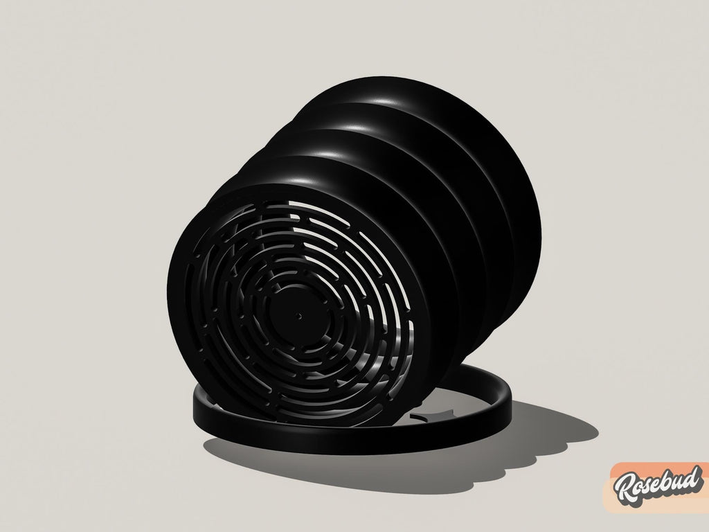 3D Printed Self-Watering Planter with Drainage – Modern Ribbed Indoor Pot